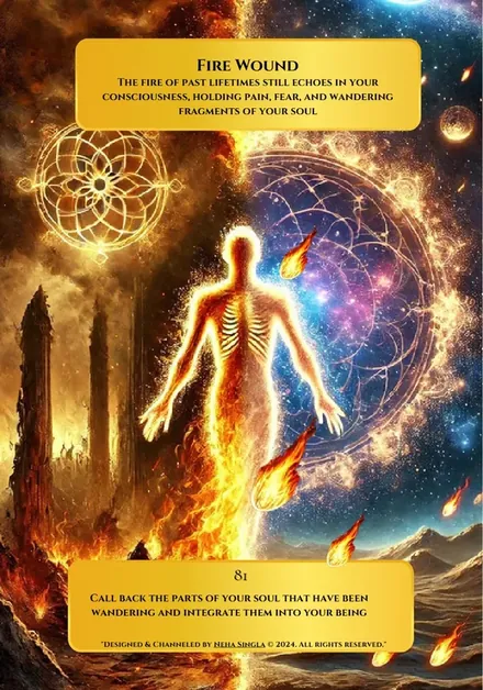 Fire Wound, Akashic Healing Oracle Deck