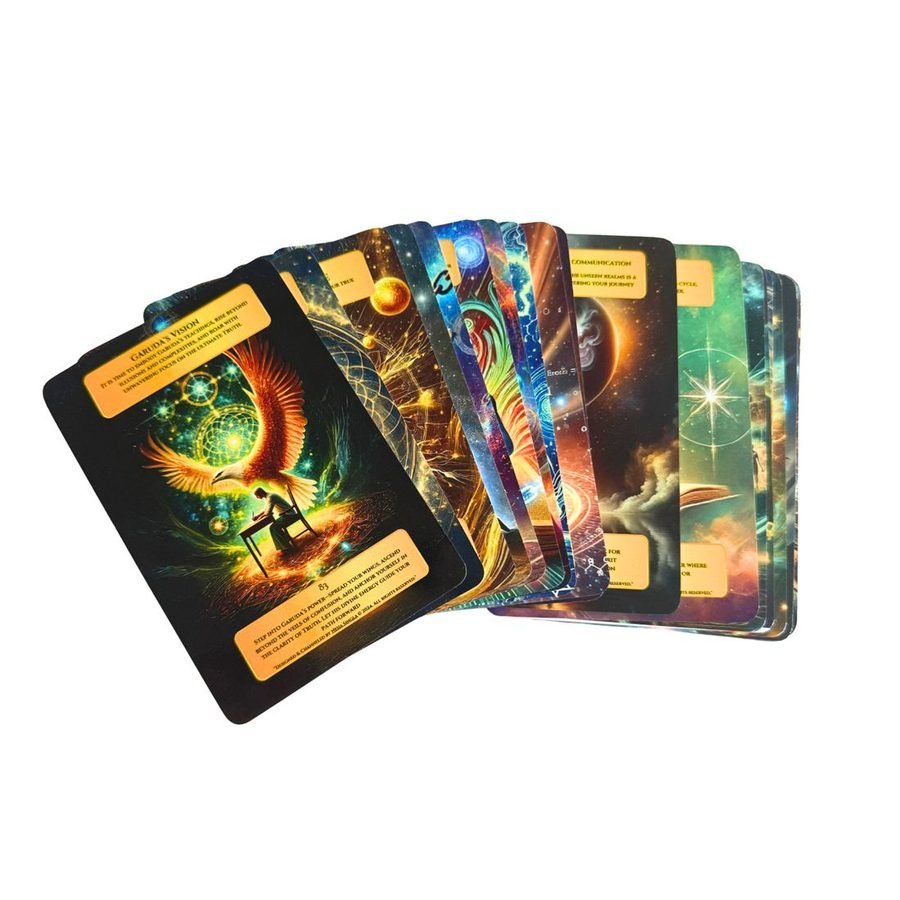 Akashic Healing Oracle Deck cards fanned out