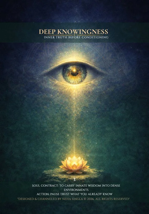 Divine Masculine Akashic Tarot card deep knowingness