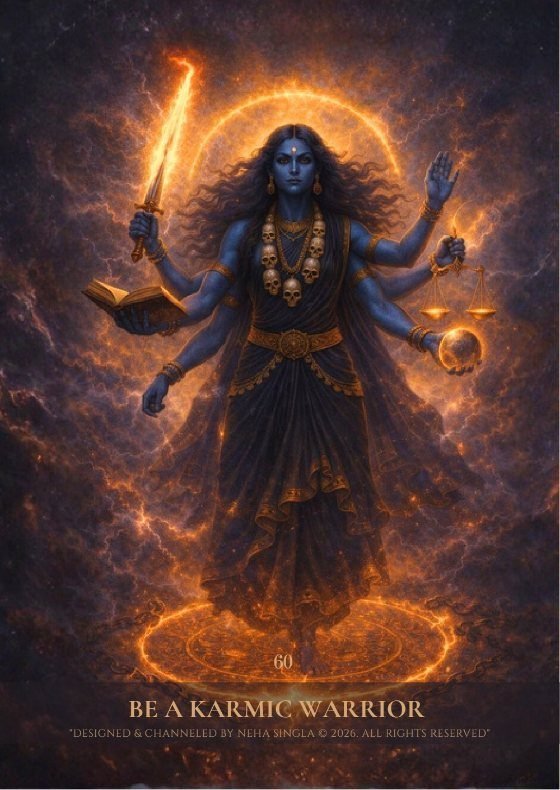 Mahakali oracle card karmic warrior